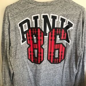 PINK Victoria’s Secret gray long sleeve M